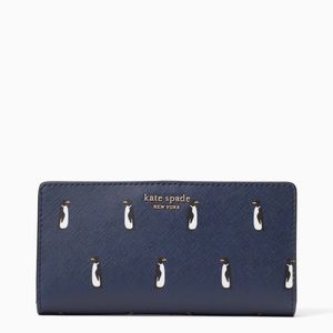 Kate Spade Cameron Penguin Large Slim Wallet